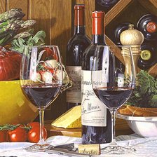 Схема вышивки «вино»