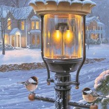 Схема вышивки «Фонарь»