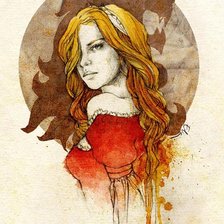 Схема вышивки «Серсея Ланнистер»