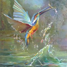 Схема вышивки «Kingfisher»