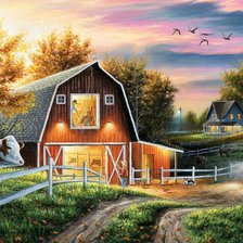 The Good Life Canvas by Chuck Bleck