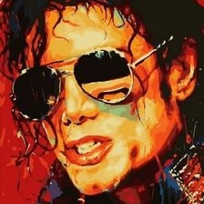 Схема вышивки «Майкл Джексон»