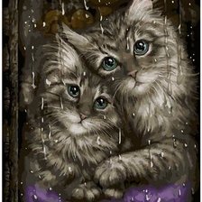 Схема вышивки «Дождливая погода»