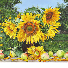 Схема вышивки «Серия "Деревенский натюрморт"»