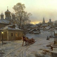 Схема вышивки «городская окраина.худ.М.Сатаров»