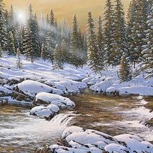 Схема вышивки «пейзаж»