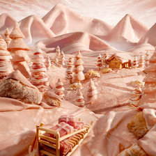 Схема вышивки «КАРЛ УОРНЕР.  ЗАСНЕЖЕННЫЕ ГОРЫ ВЕТЧИНЫ»