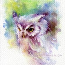 Схема вышивки «Сова»