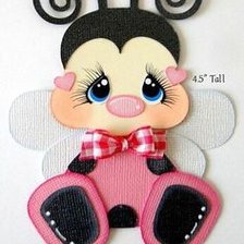 Схема вышивки «Божья коровка»