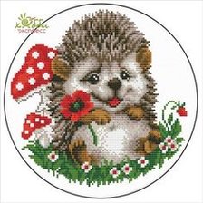 Схема вышивки «Ёжик»