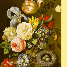 Схема вышивки «Серия "Букет".»