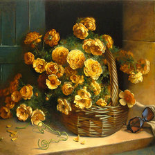 Схема вышивки «Корзина цветов»