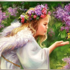 Схема вышивки «ангел»