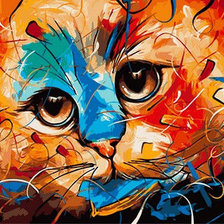 Схема вышивки «Кот»