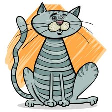 Схема вышивки «Кот»