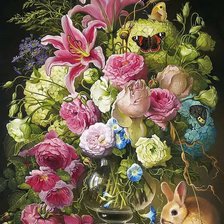 Схема вышивки «Boque de flores.»