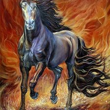 Схема вышивки «Cavalo.»