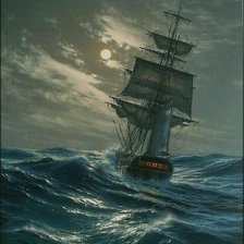 Схема вышивки «море»