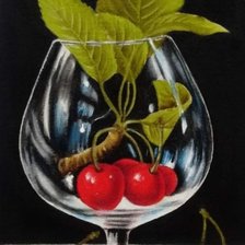 Схема вышивки «cerezas»