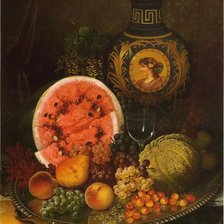 Схема вышивки «Натюрморт с арбузом»