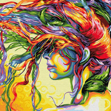 Схема вышивки «девушка»