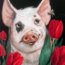 Схема вышивки «ХРЮН»