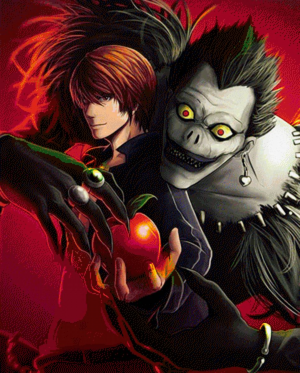 Ягами Лайт и Рюк - тетрадь смерти - предпросмотр