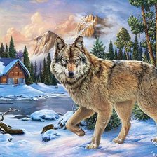 Схема вышивки «Lobo.»