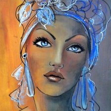 Схема вышивки «Figura feminina.»