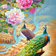 Схема вышивки «Pavão.»