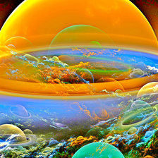 Схема вышивки «космос»