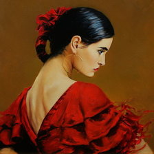 Схема вышивки «ФЛАМЕНКО»