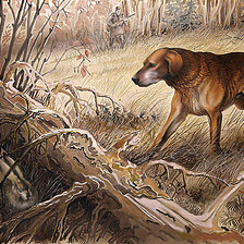 Схема вышивки «Охота.»