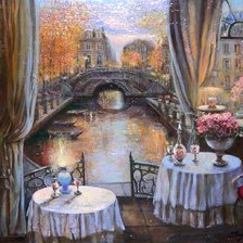 Схема вышивки «ВАДИМ СУЛЯКОВ. ПАРИЖ ИНТЕРЬЕР В СЕН-ЖЕРМЕН»