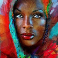 Схема вышивки «женщина»