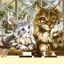 Схема вышивки «Серия "Коты".»