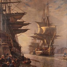 Схема вышивки «Парусники»