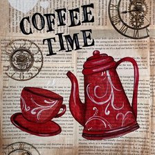 Схема вышивки «кофе»