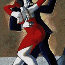 Схема вышивки «pareja bailando.»