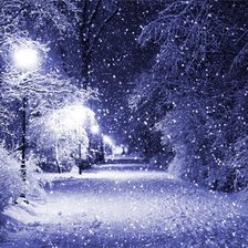 Схема вышивки «зимний вечер»