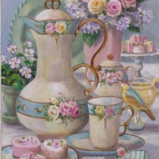 Схема вышивки «Чайный сервиз»
