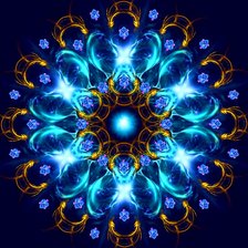 Схема вышивки «мандала»