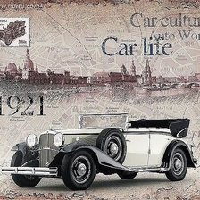 Схема вышивки «Ретро автомобиль»