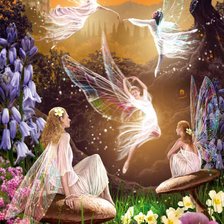 Схема вышивки «Tarde con Hadas»