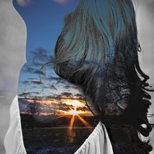 Схема вышивки «девушка»