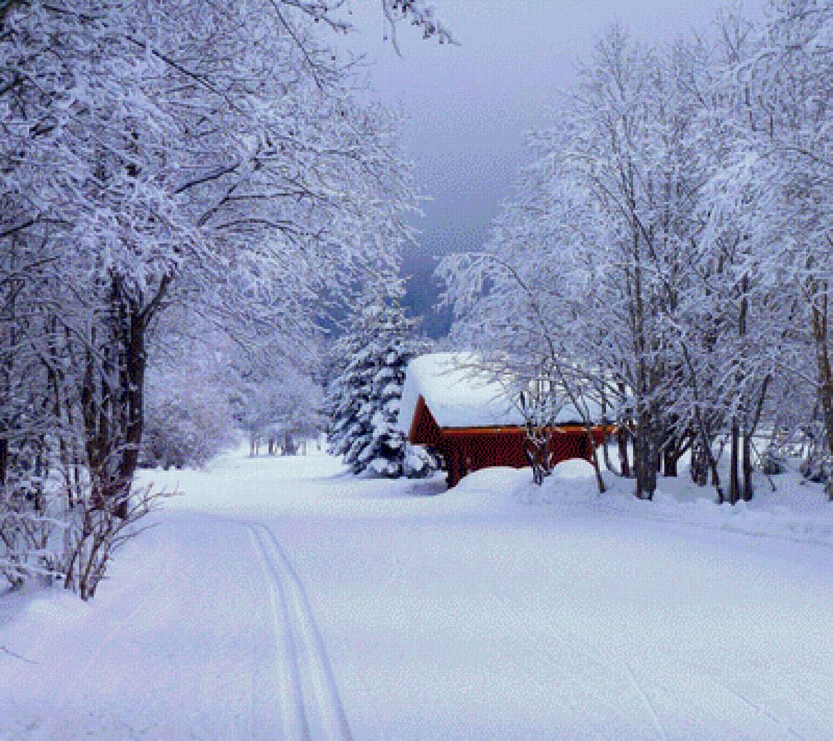 зимняя избушка - предпросмотр
