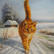 Схема вышивки «Рыжее счастье»