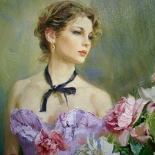 Схема вышивки «Figura feminina.»