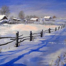 Схема вышивки «за околицей»