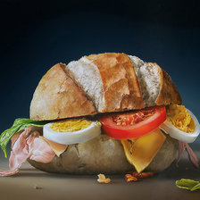 Схема вышивки «ТЬЯЛФ СПАРНААЙ. ЗДОРОВЫЙ БУТЕРБРОД»